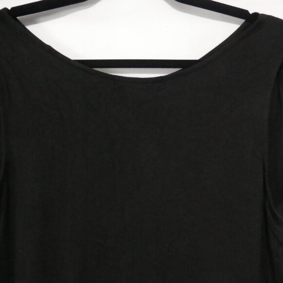 ADDITION ELLE | 1X | Black Sleeveless Top With Lace Trim Hem - Picture 10 of 14